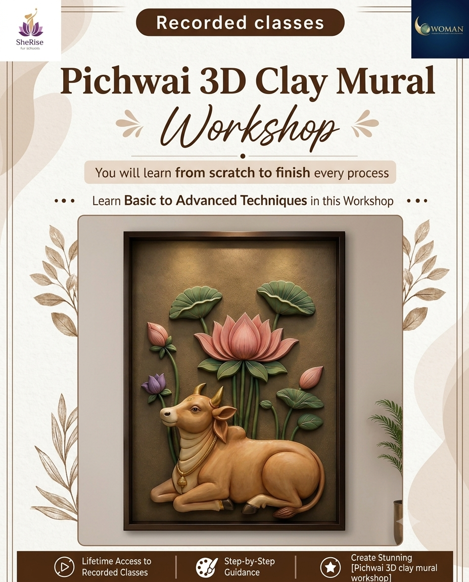 Pichwai inspired 3D clay Mural workshop (sep)
