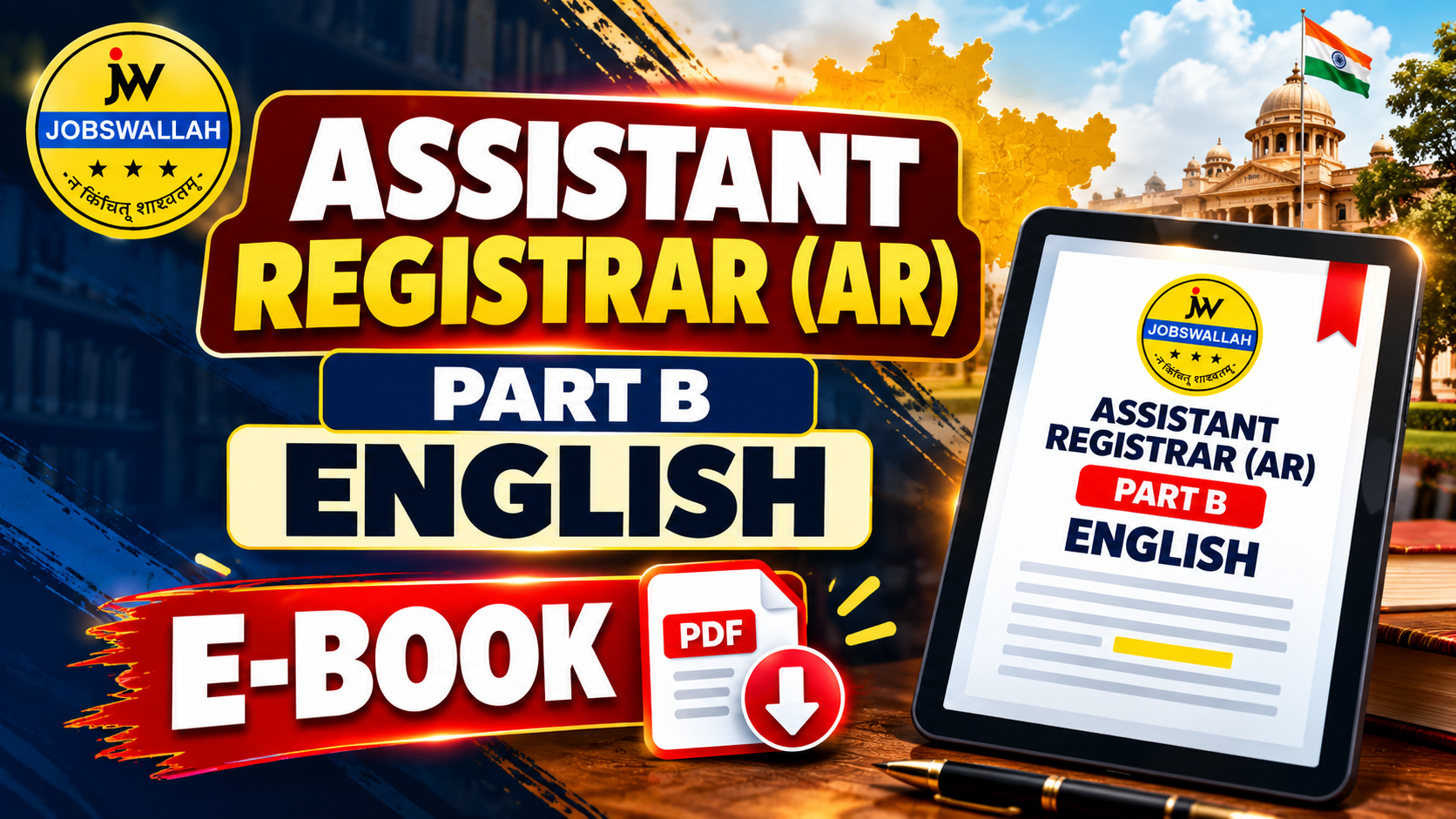 ASSISTANT REGISTRAR (AR) e BOOK - ENGLISH (PART B)