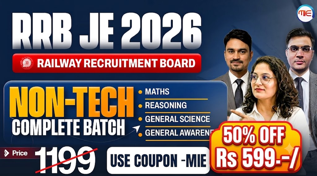 RRB JE CBT-1 2026-27 (Live + Rec) 
