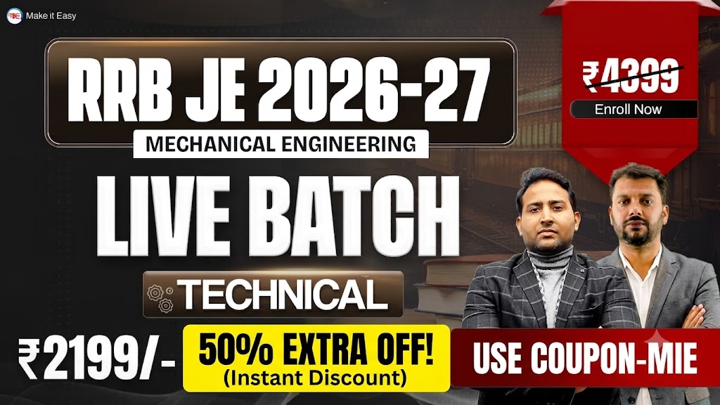 RRB JE 2026–27 LIVE Batch (Technical)