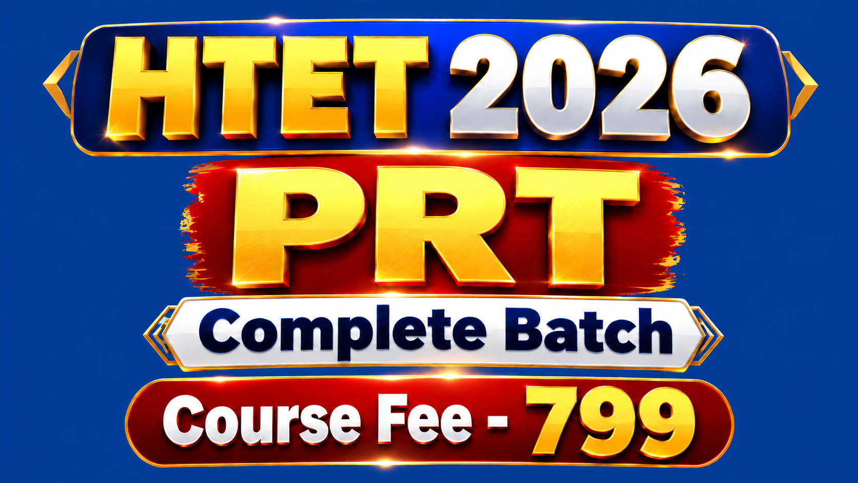 सफलता बैच | HTET PRT Complete Batch - 150 marks | (Live + Recorded) | Team Swastik