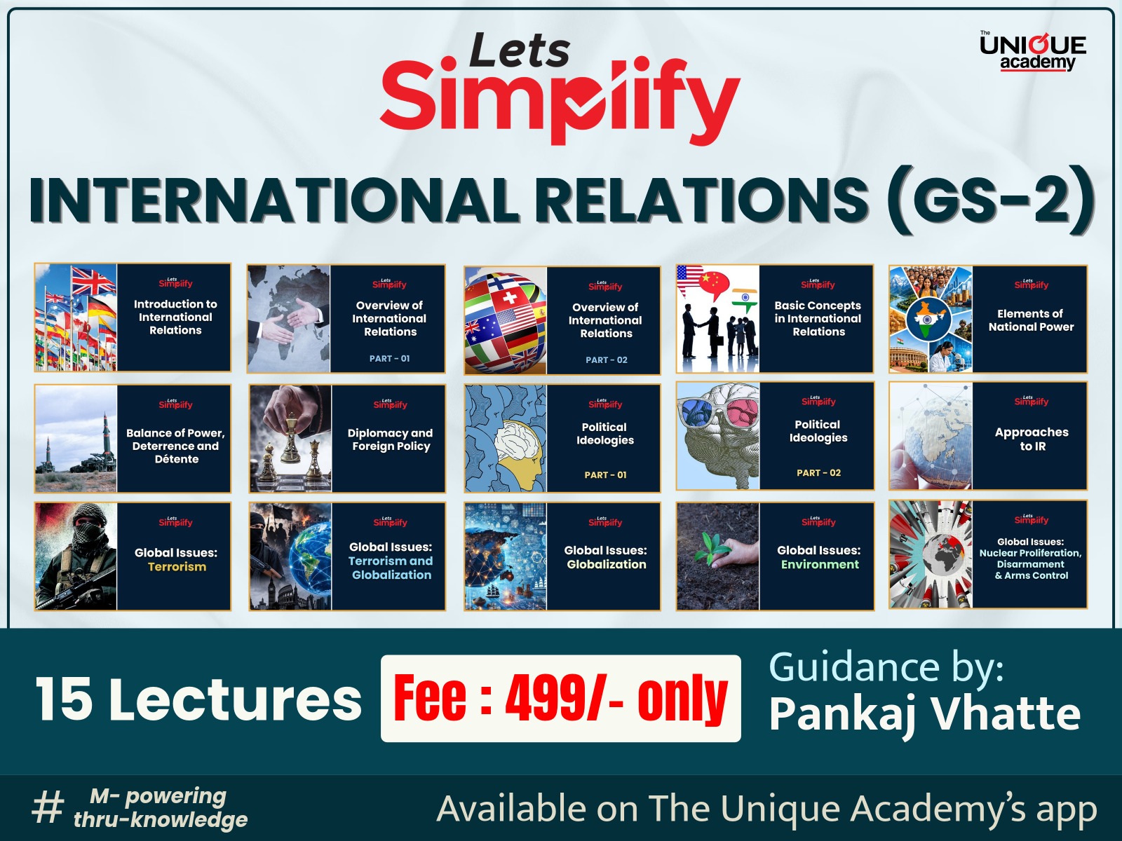 LET'S SIMPLIFY - INTERNATIONAL RELATIONS (GS 2)