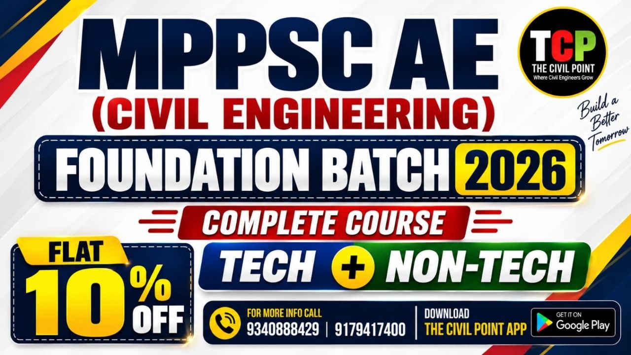 MPPSC AE VACANCY 2026 - 27 | Complete Course | Civil Engineering + Non Technical 