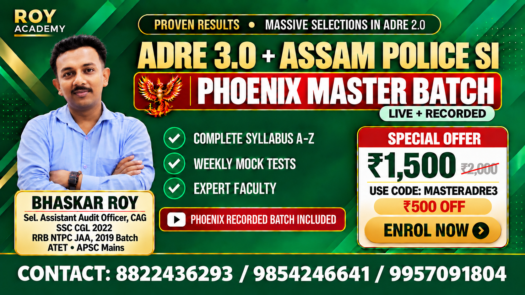 ADRE 3.0 PHOENIX MASTER LIVE+RECORDED COURSE