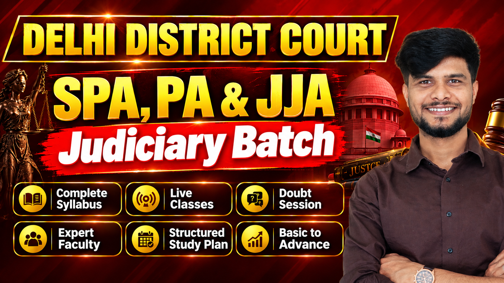 Delhi District Court : SPA, PA & JJA (Judiciary Batch) | Senior Personal Assistant | Personal Assistant | Junior Judicial Assistant