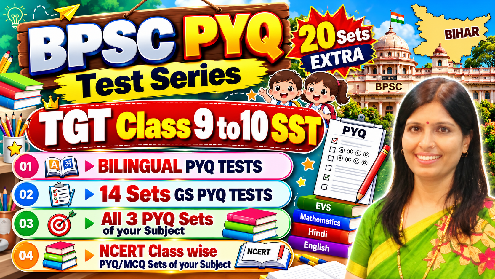 BPSC TRE TGT Class 9-10