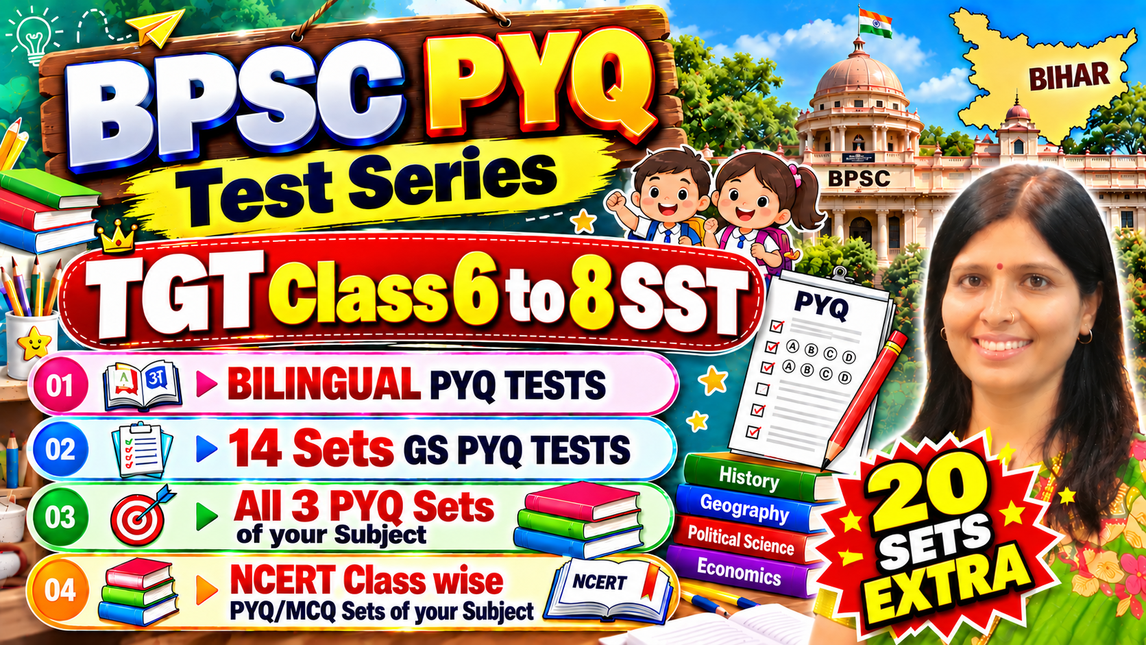 BPSC TRE TGT Class 6 to 8