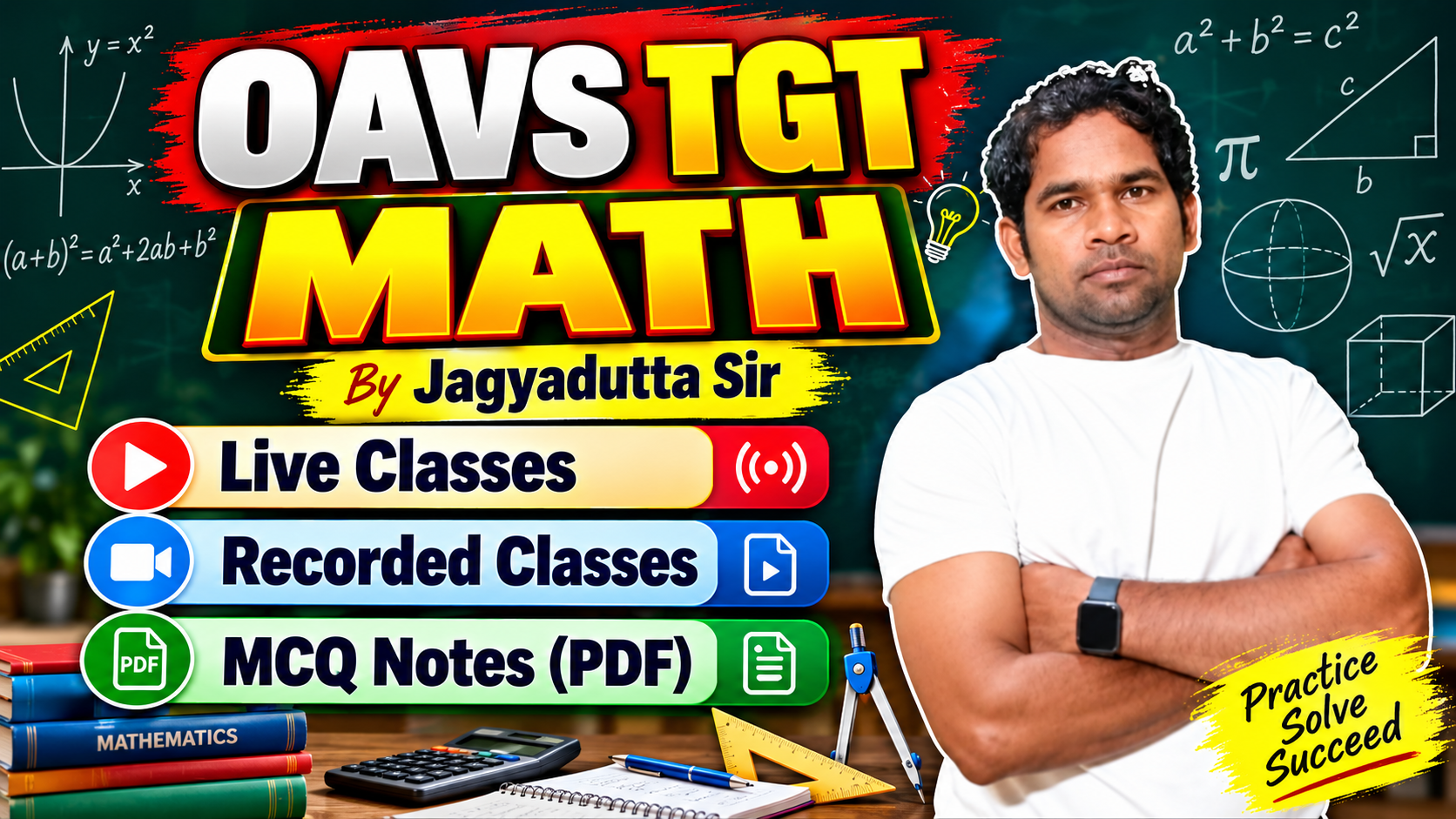 TGT Math (OAVS TGT) Full Batch (By Jagyadutta Das)