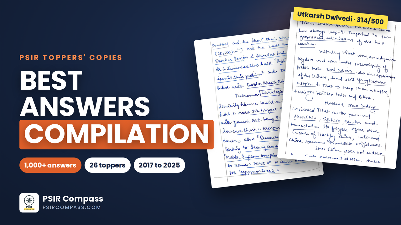 PSIR Toppers' Best Answers Compilation (2027) (Syllabus Wise Arranged)