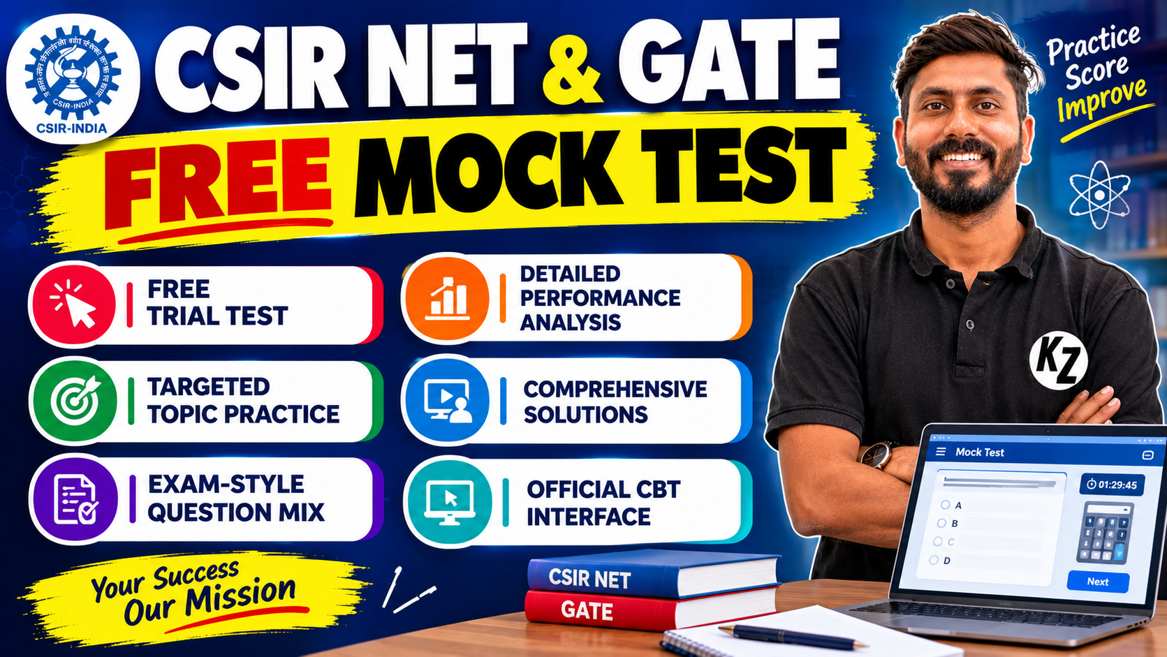 CSIR NET & GATE Free Mock Test