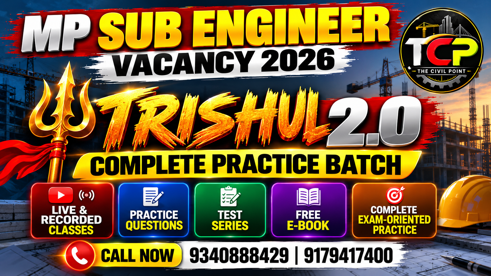 TRISHUL2.0 | MP SUB ENGINEER 2026-27 | Practice Batch | Tech + non tech 
