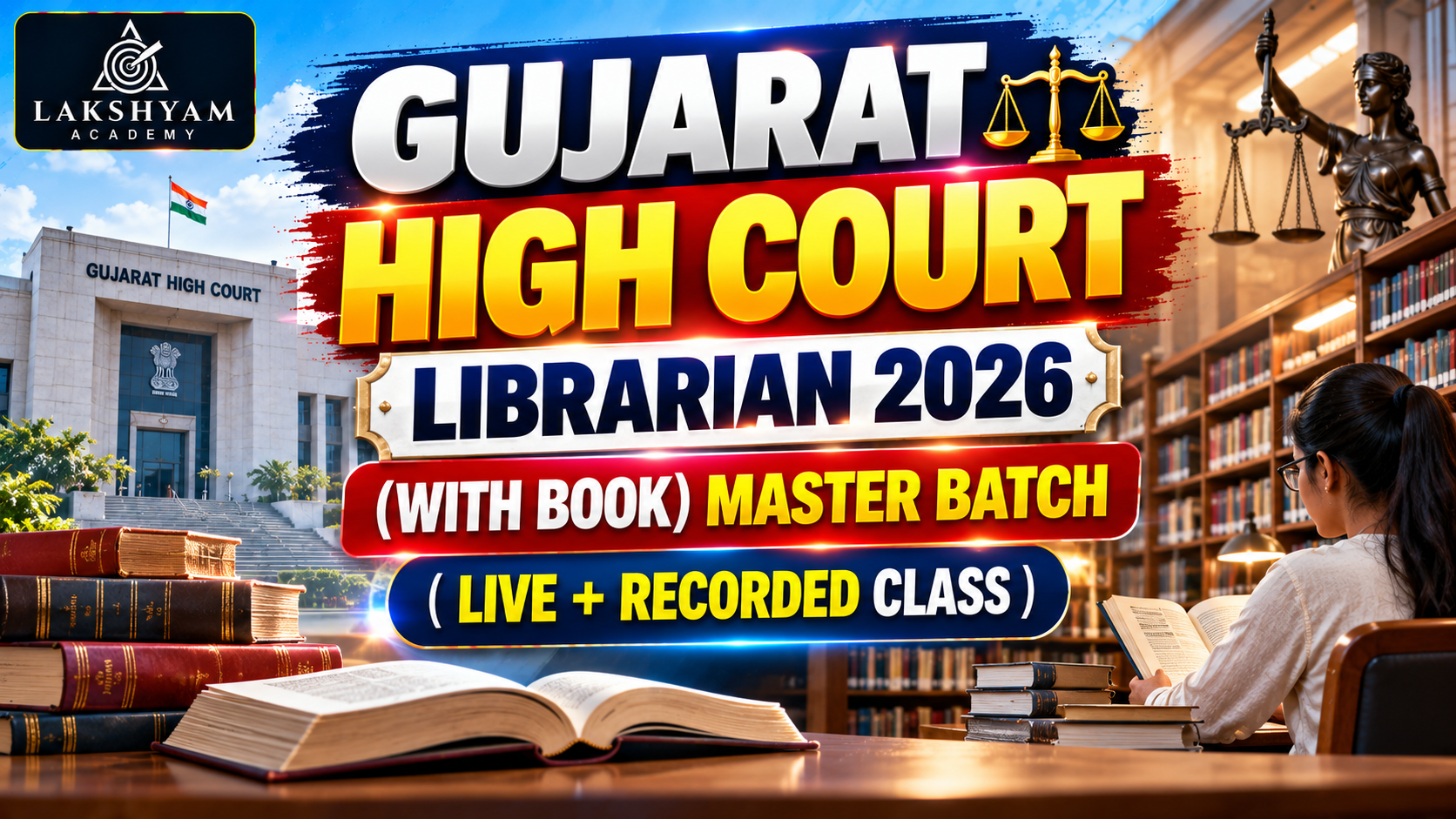 ⚖️ GUJARAT HIGH COURT LIBRARIAN 2026 (WITH BOOK)