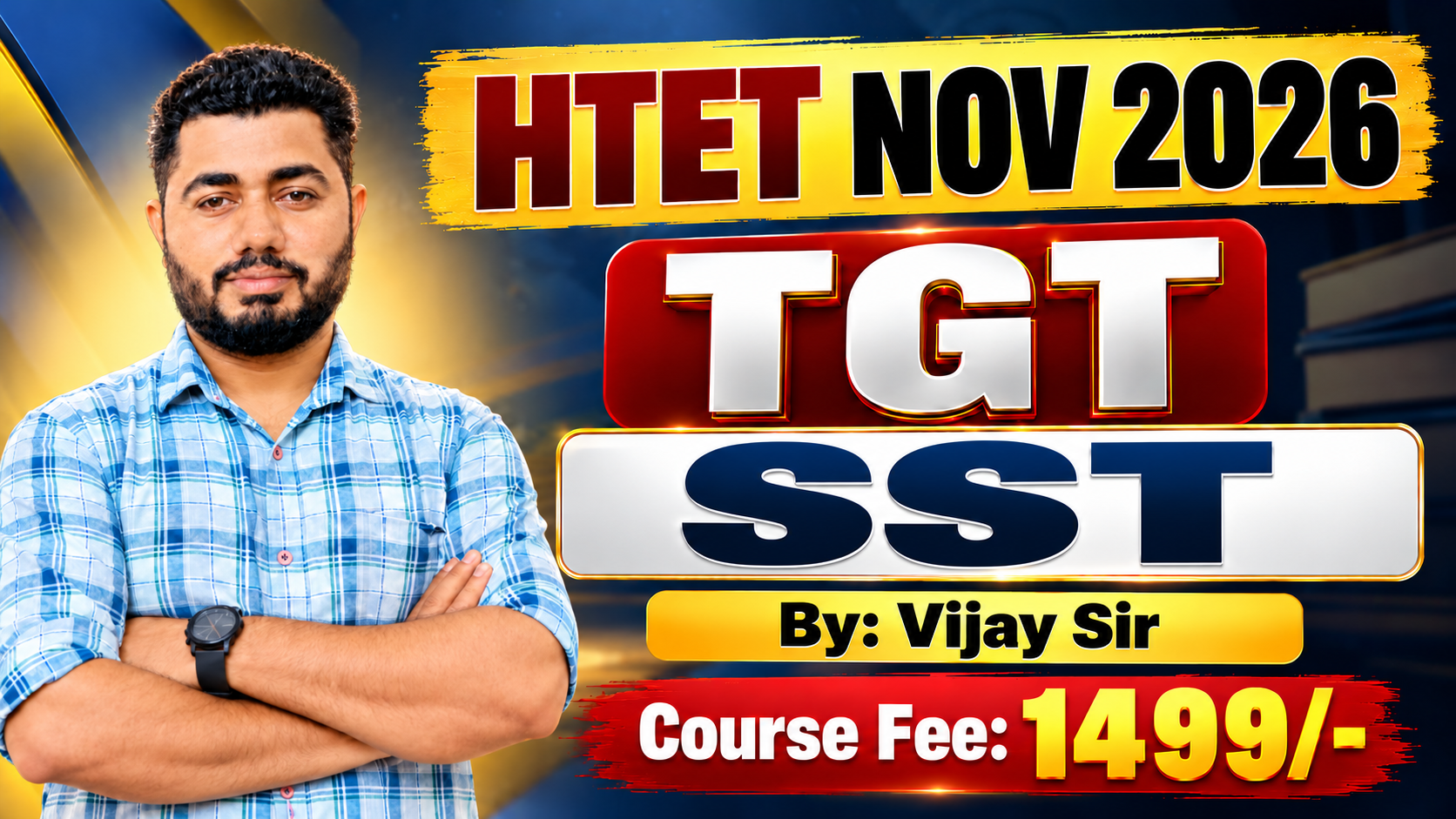 सफलता बैच | HTET TGT Social Studies Complete Batch | Vijay Sir