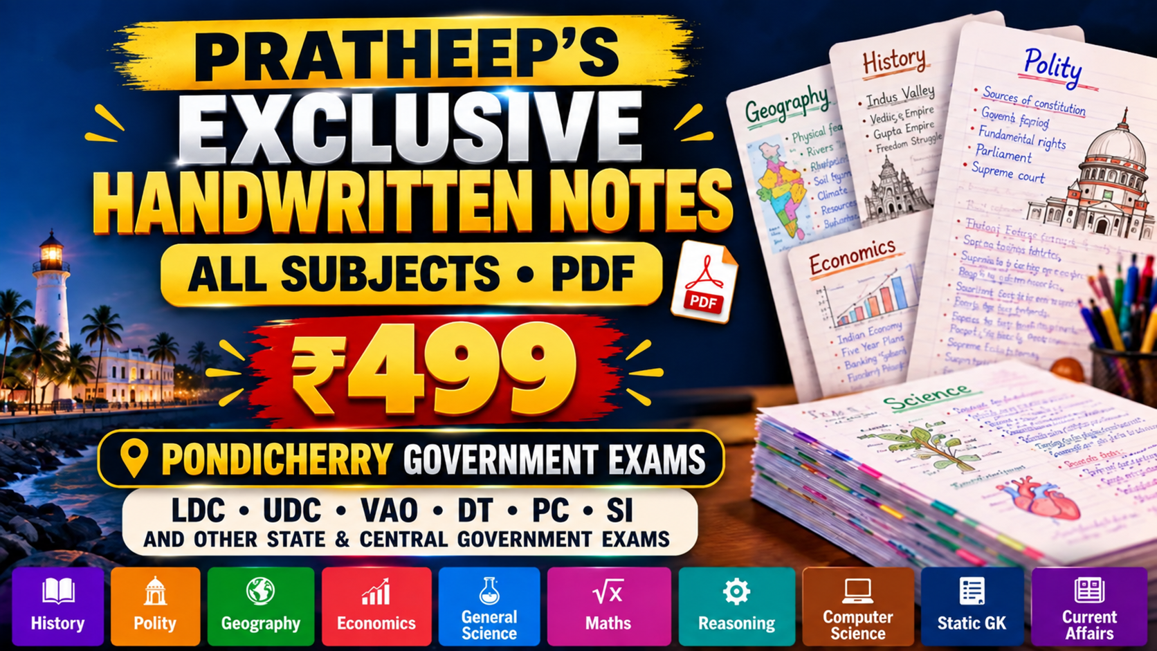 Pratheep's exclusive Handwritten notes - Download option enabled  ( mixed of Tamil and english)