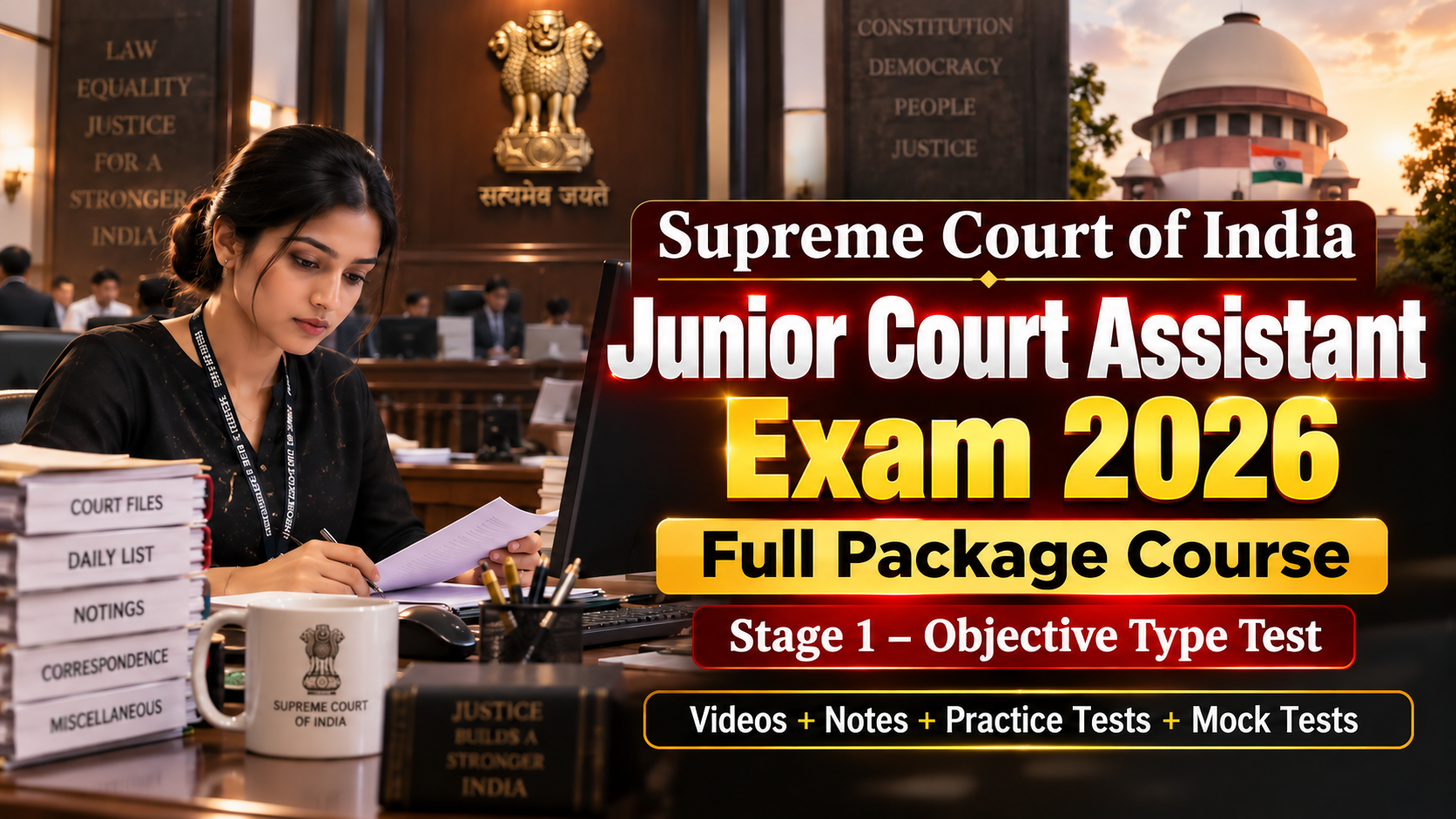 Supreme Court Junior Court Assistant Exam 2026 Full Package 