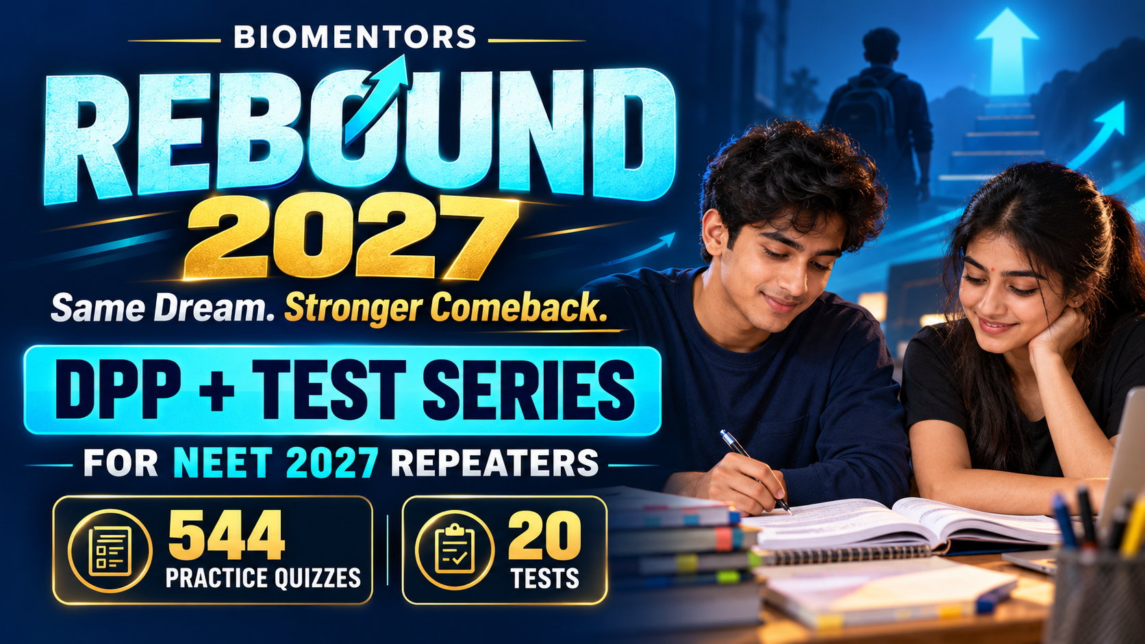 REBOUND 2027 (DPP + Tests) for NEET Repeaters | “Practice with Purpose - Return with Confidence”