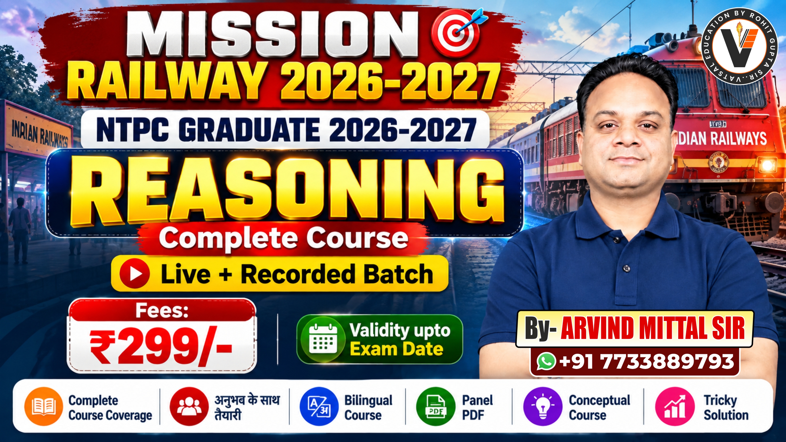 RRB NTPC -2026 Graduate Reasoning Complete Course