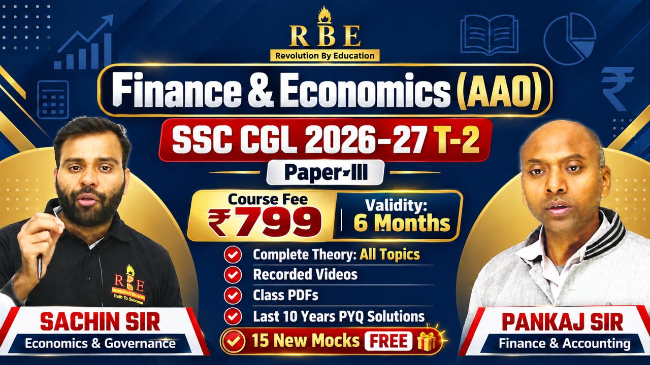 SSC CGL AAO (Assistant Audit Officer) Tier-2 Accounts & Economics Course 2026-27