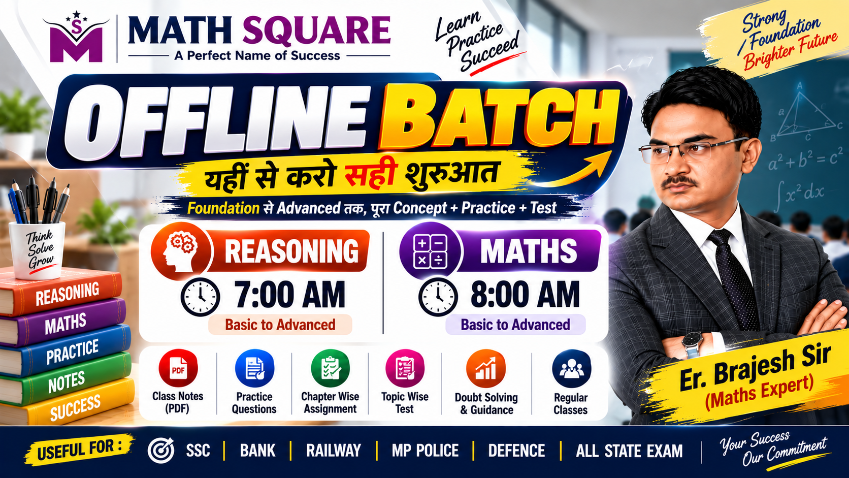 Maths foundation 08:00 am