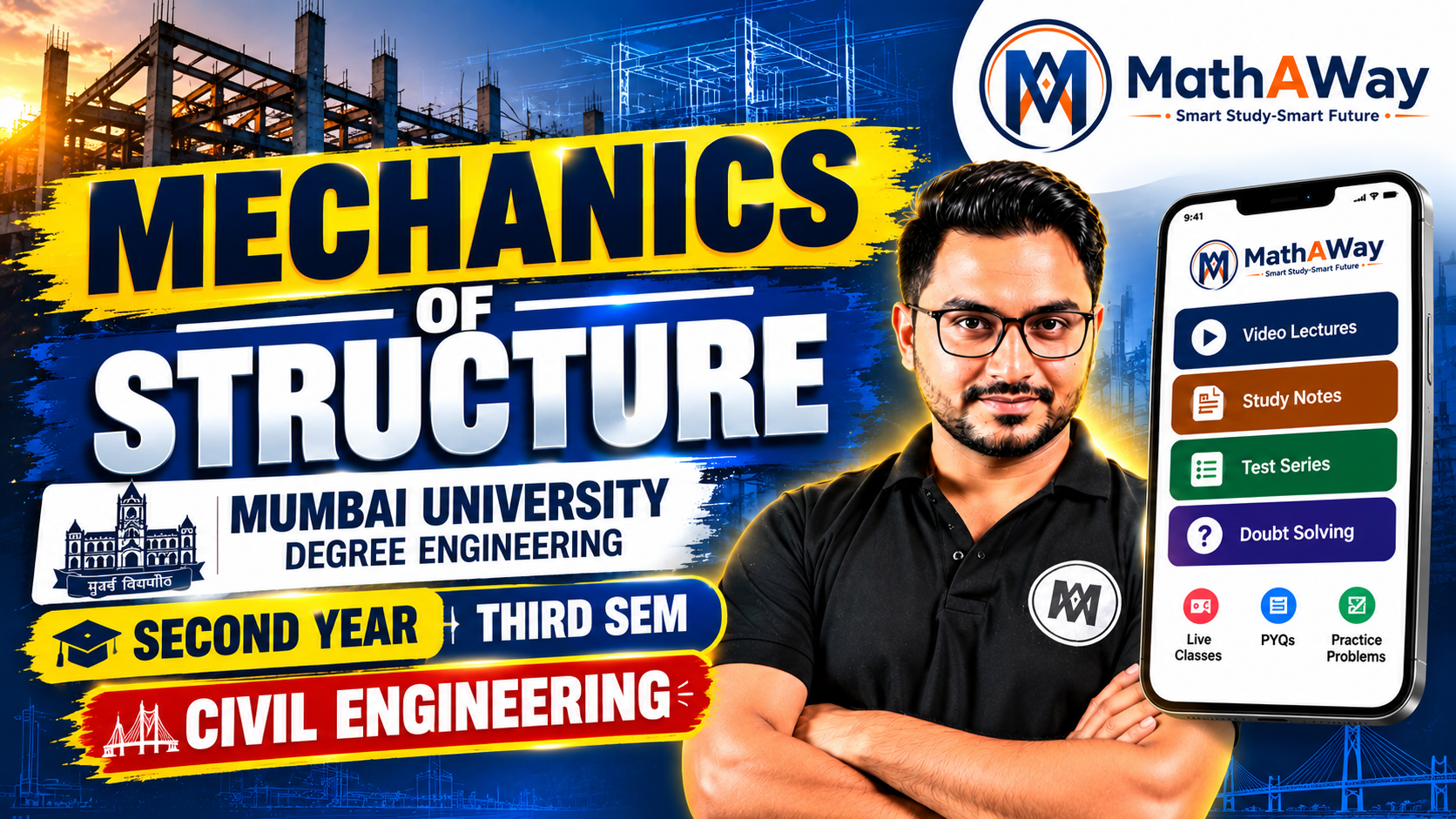 Mechanics of Structure (MOS | Civil Only | MU) NEP 2020