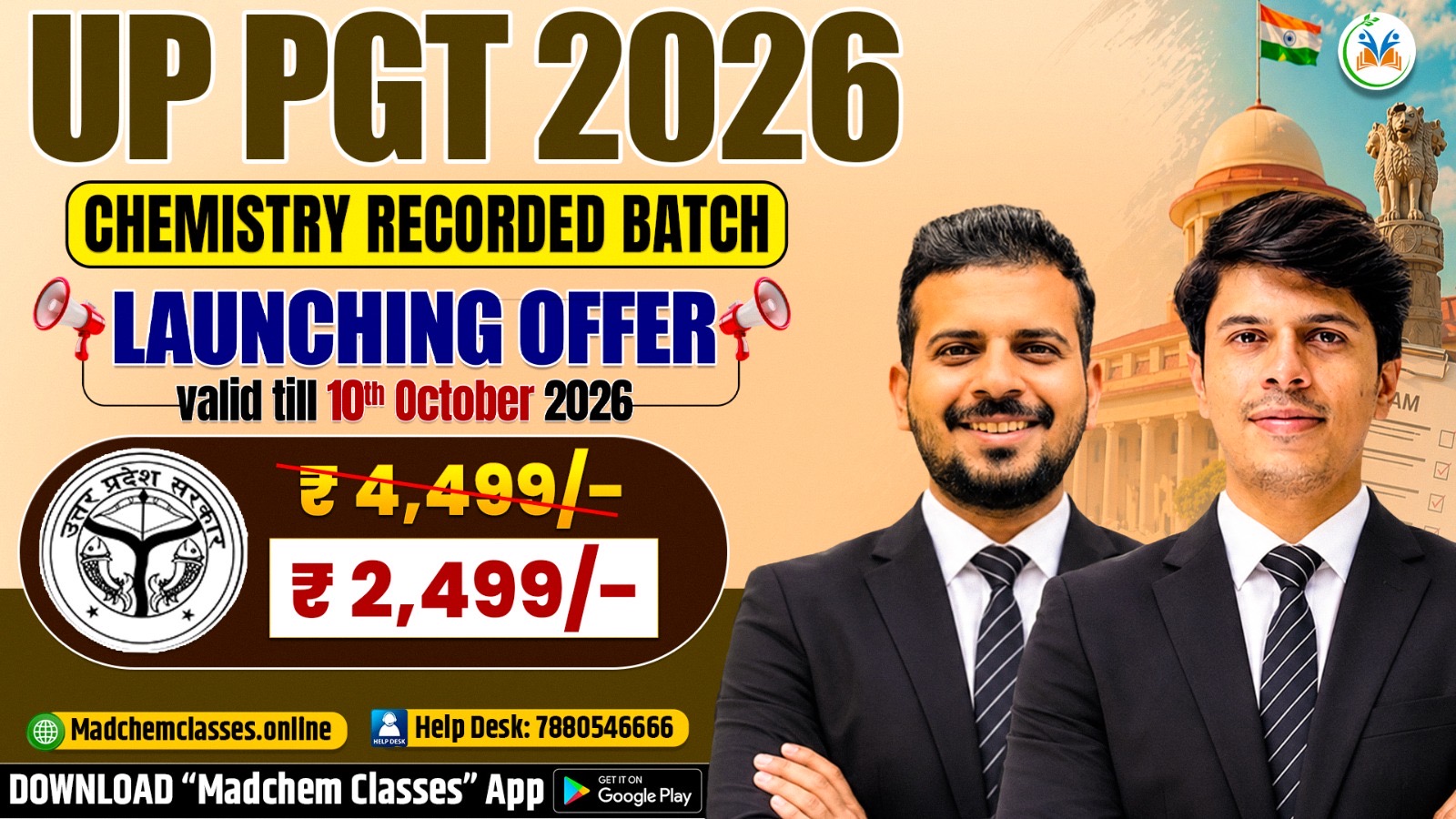 UP PGT Chemistry 2026 Recorded Batch