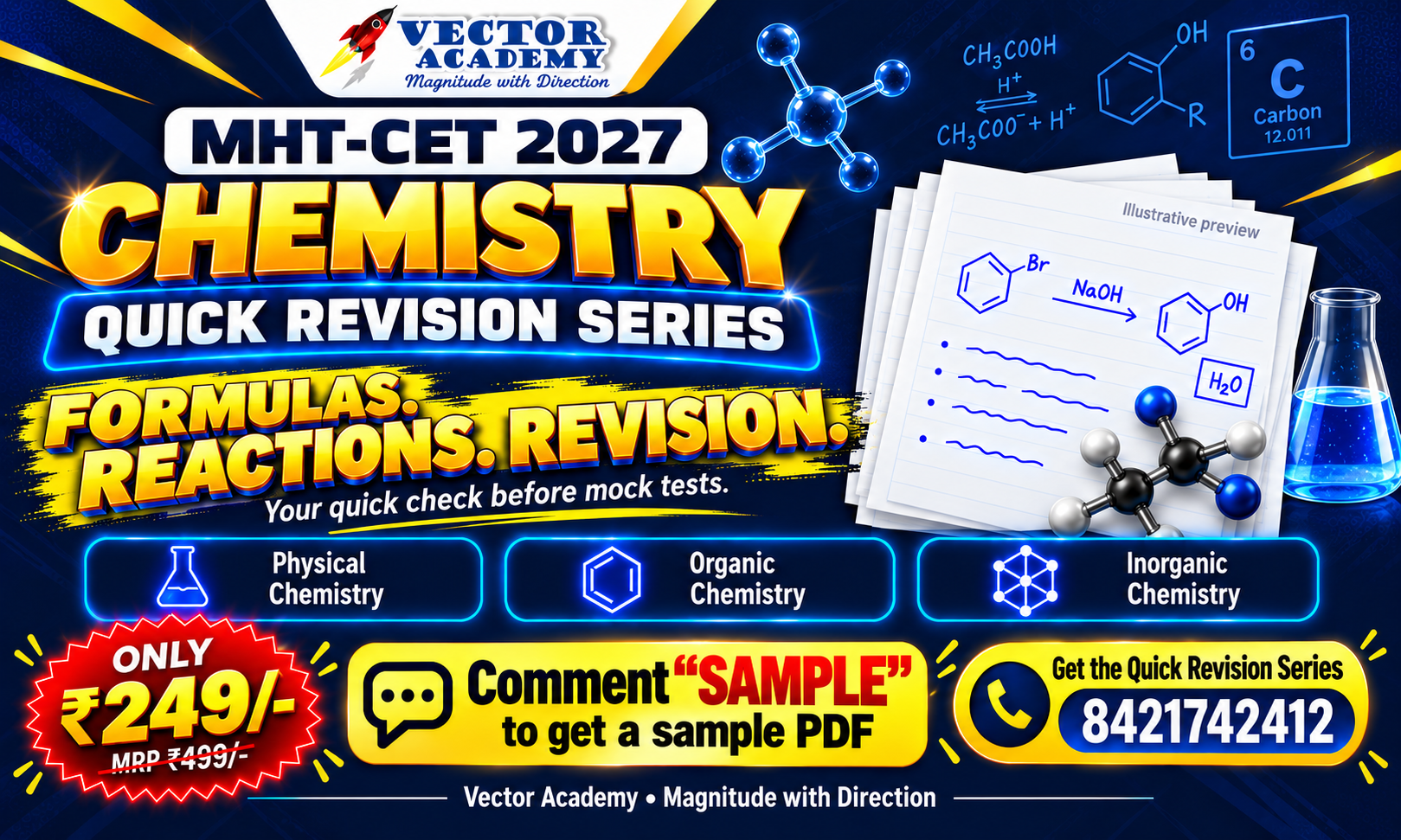MHT-CET 2027 Chemistry Quick Revision