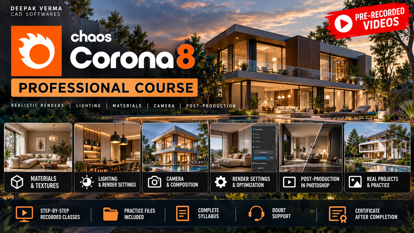 Corona Professional Course (Recorded 🔷)
