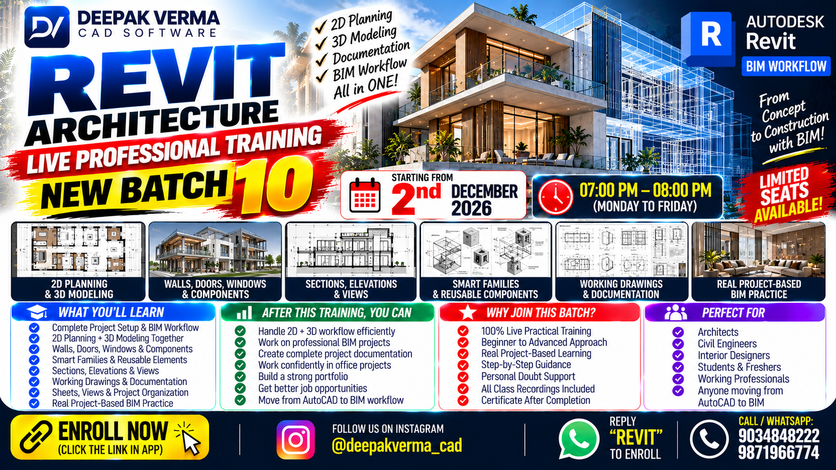 Revit Architecture LIVE Professional Course  🟢