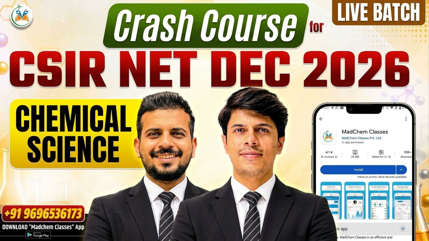 LIVE Crash Course for CSIR NET 2026 Chemical Science
