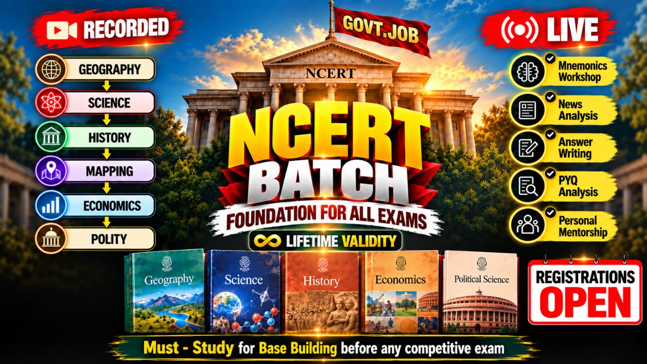  NCERT Batch Foundation For all Exams 