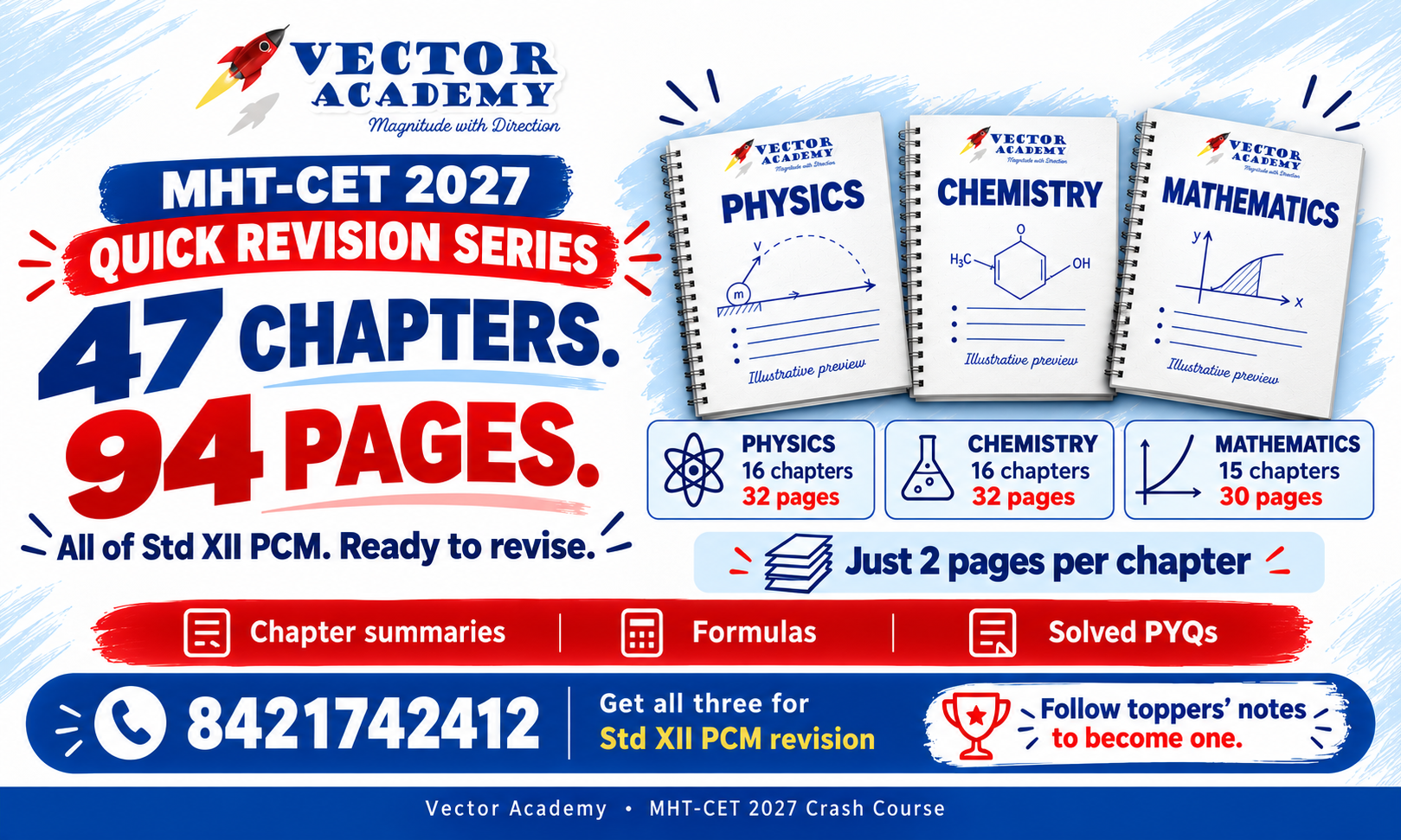 MHT-CET 2027 P+C+M Quick Revision