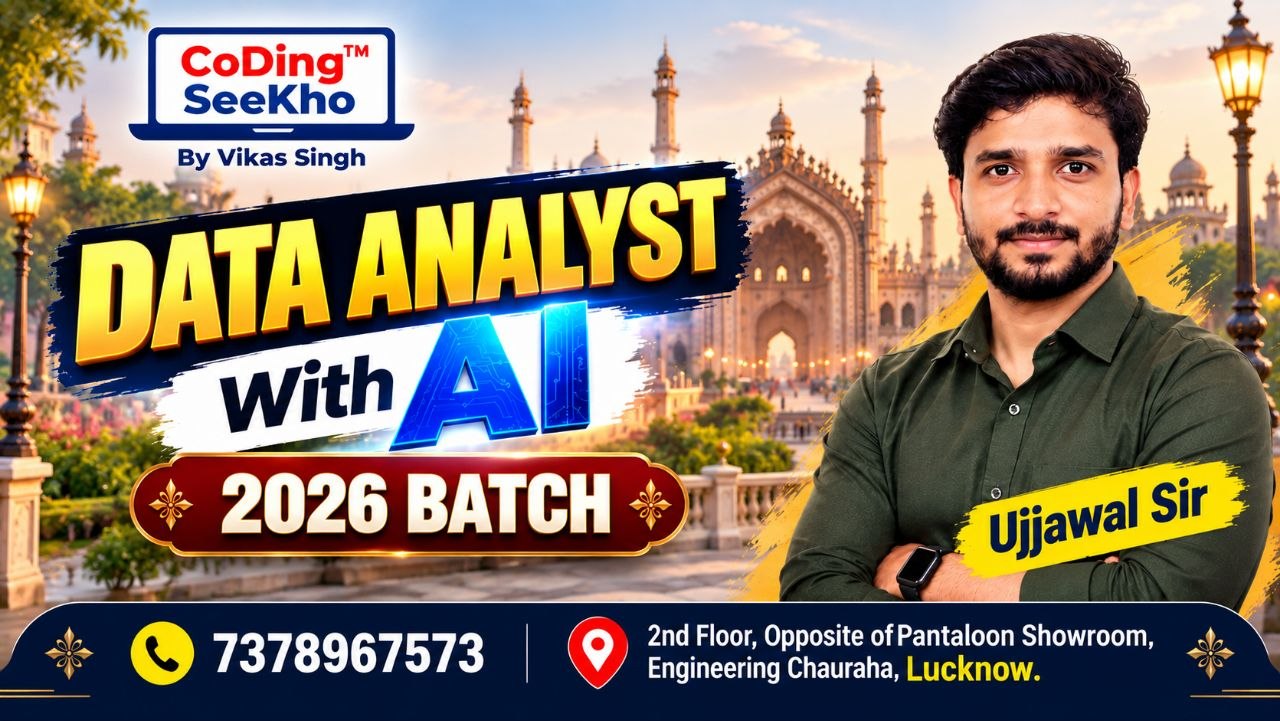 Lucknow: Data Analyst B3- 05 To 06 PM