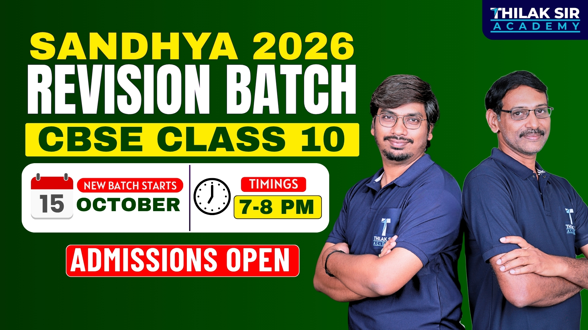 Revision Batch - Sandhya