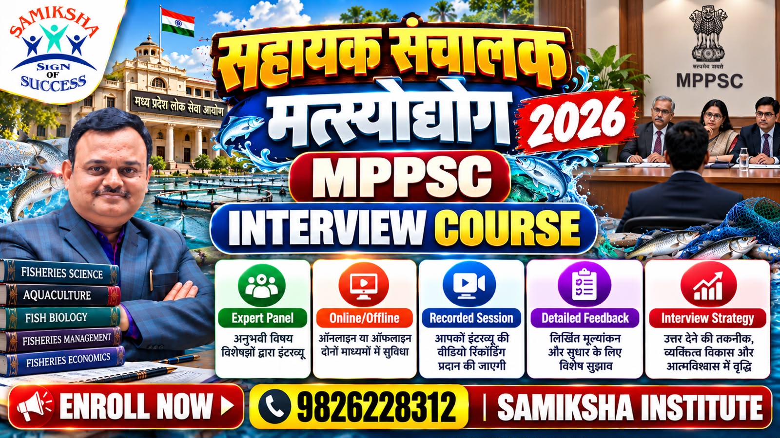 Sahayak Sanchalak Matsya Udyog INTERVIEW COURSE 2026