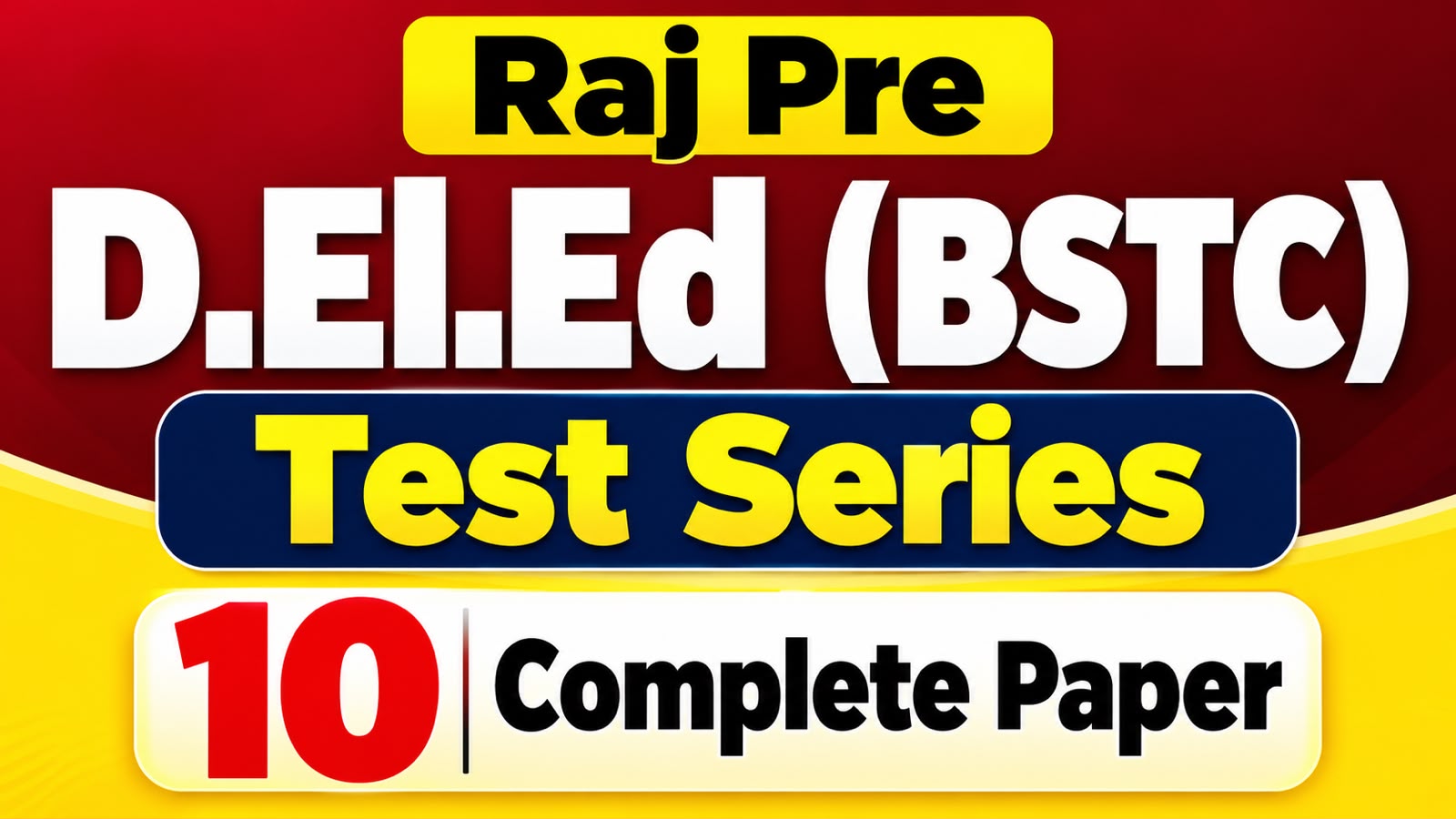 D.El.Ed. (BSTC) Test Series 