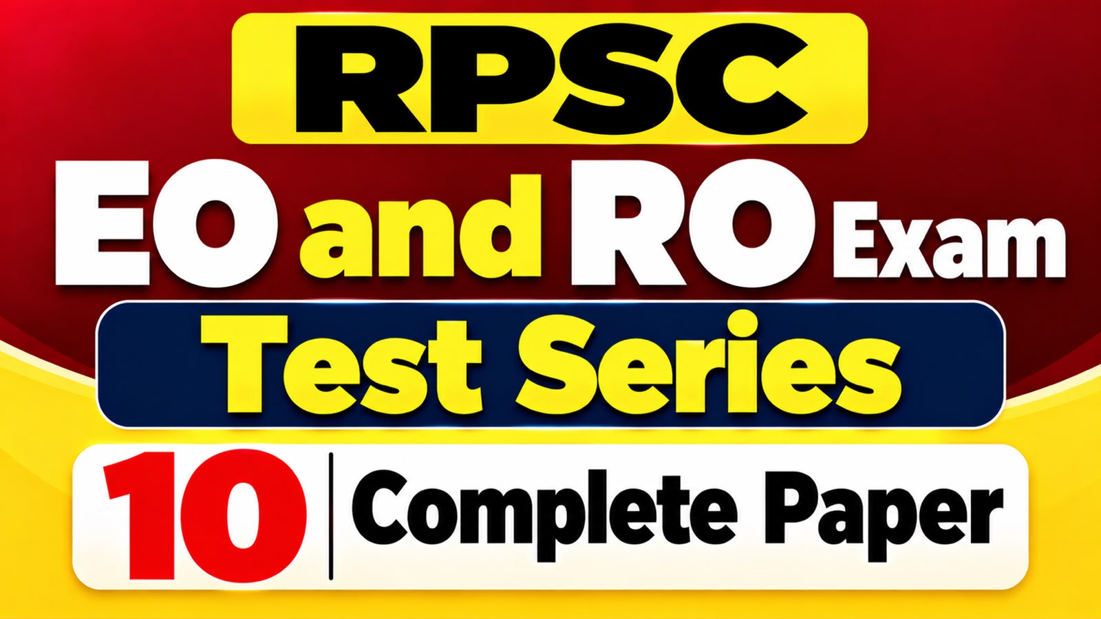 RPSC Eo and RO Exam Test Series 
