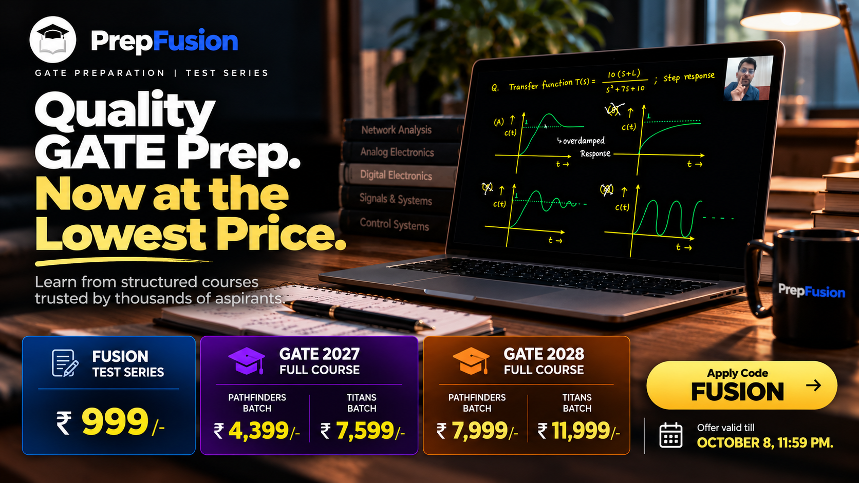 PrepFusion Free Trial Over : Apply Code FUSION to Get the Maximum Discount on All Courses.