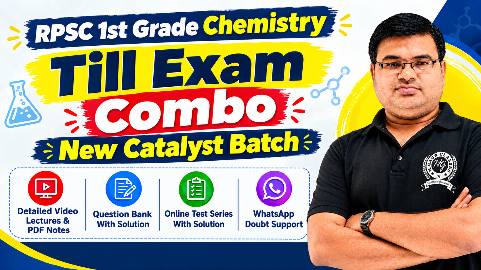 Till Exam Combo For RPSC 1st Grade (PGT) Chemistry – Catalyst Batch