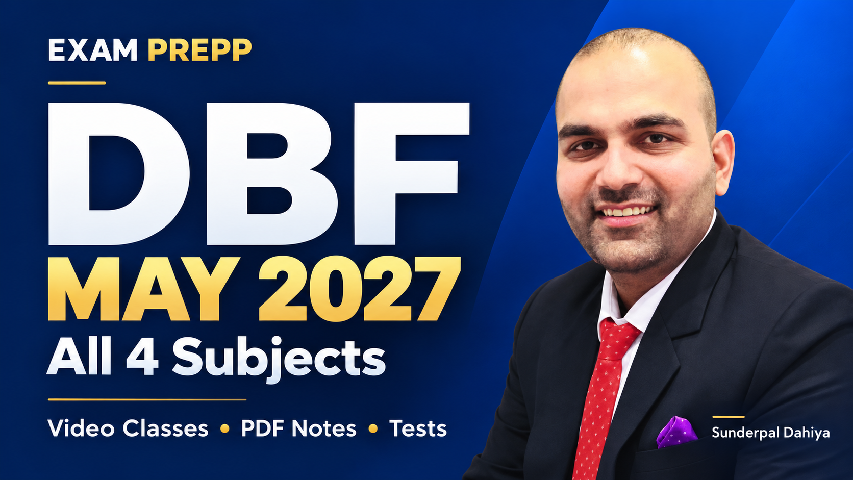 Exam Prepp DBF May 2027 course