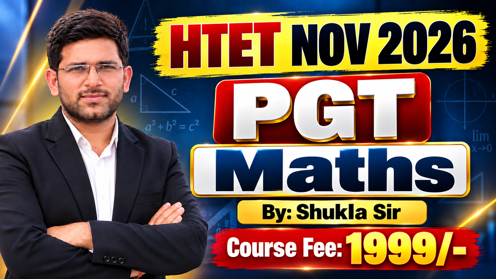 सफलता बैच | HTET PGT Mathematics Complete Batch | Shukla Sir & Harshita Ma'am
