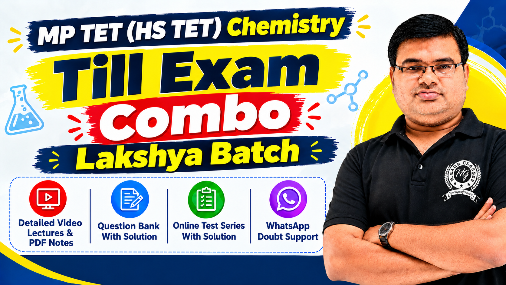 Till Exam Combo For MP TET (HS TET) Chemistry – Lakshya Batch
