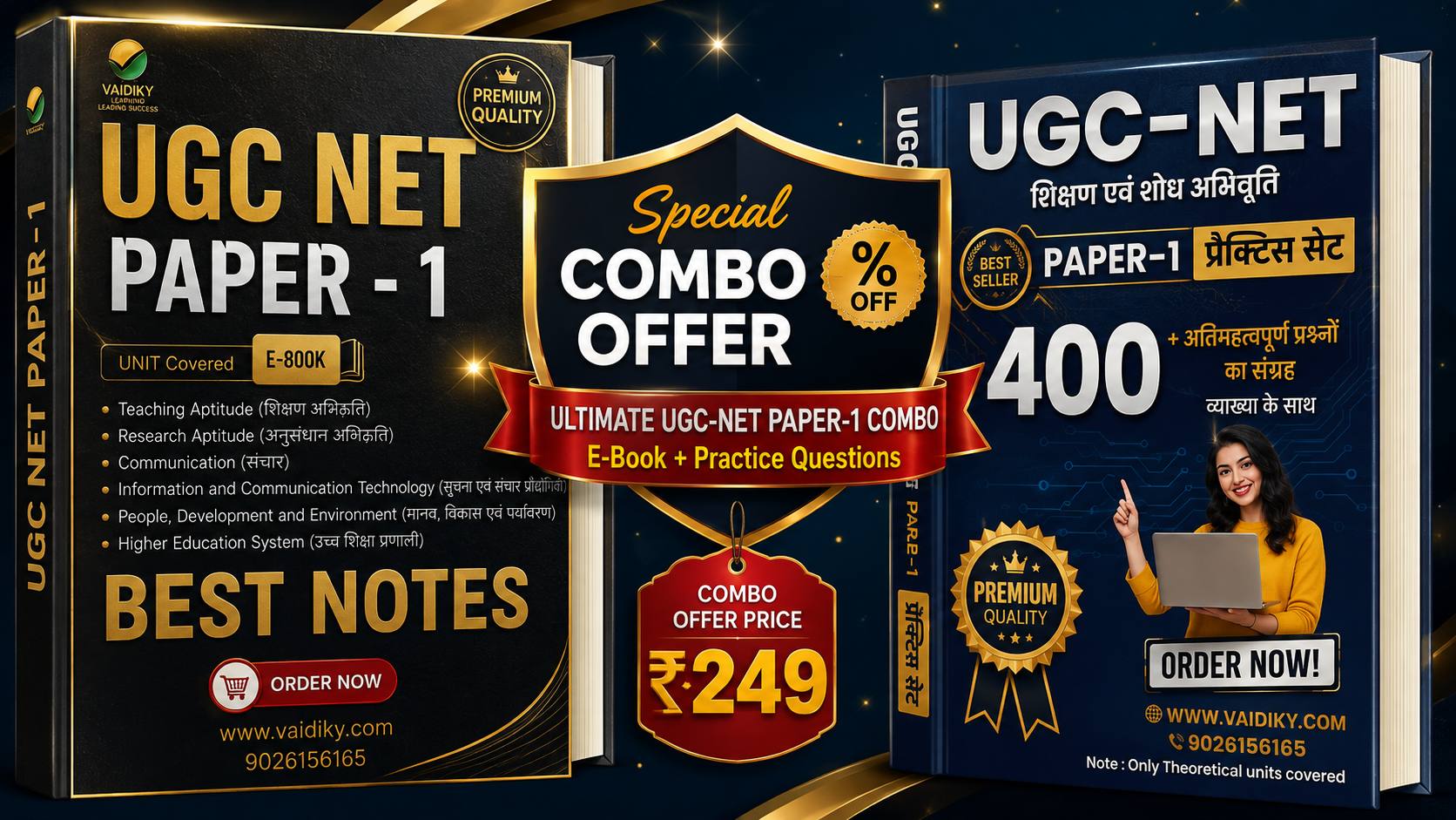 UGC NET  Paper 1 Notes, Practice eBook 