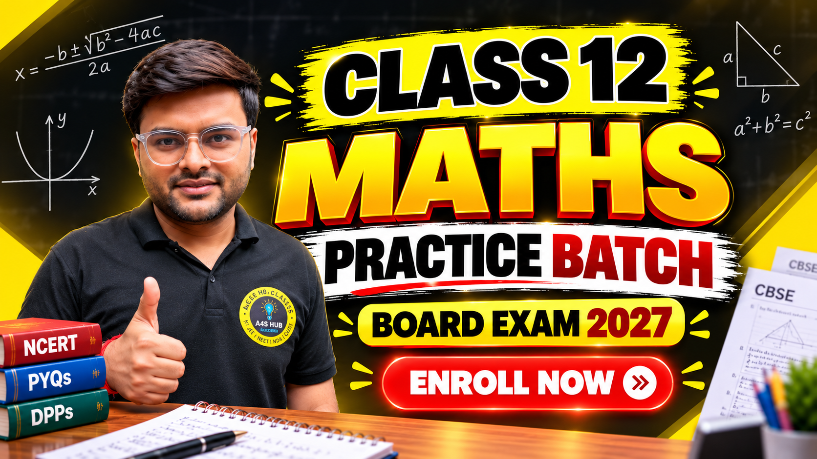 Class 12 Mathematics – Topper Practice Batch (Session 2026-27)