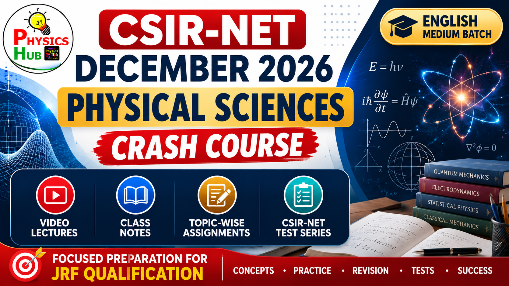 CSIR-NET December 2026 Physical Sciences Crash Course (English Batch)