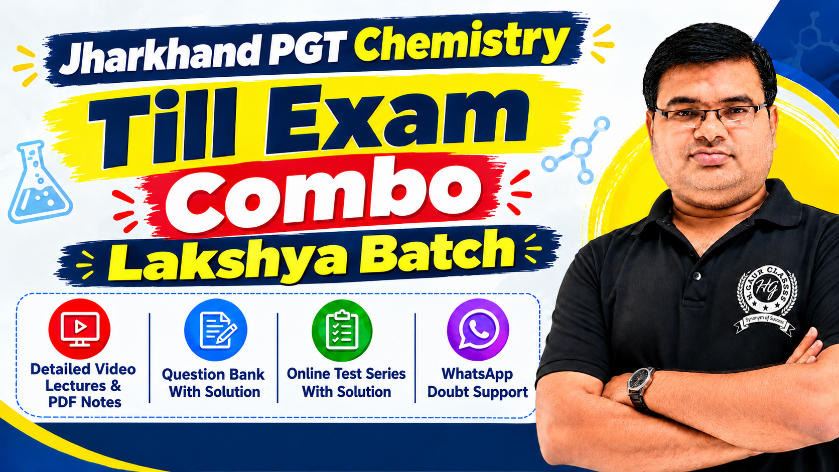 Till Exam Combo For Jharkhand PGT Chemistry โ Lakshya Batch