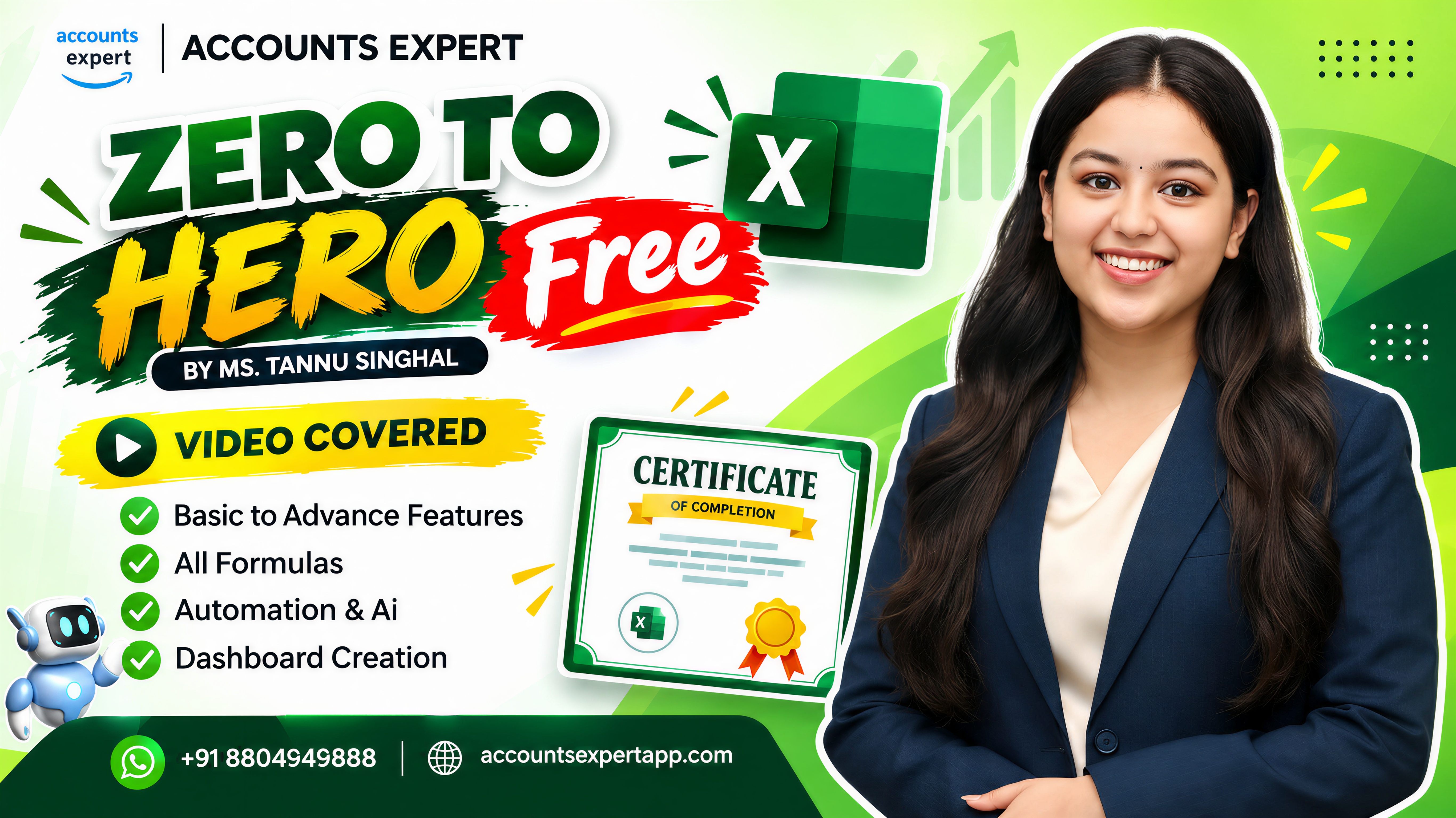 Excel Basics Mastery – Participation Certificate
