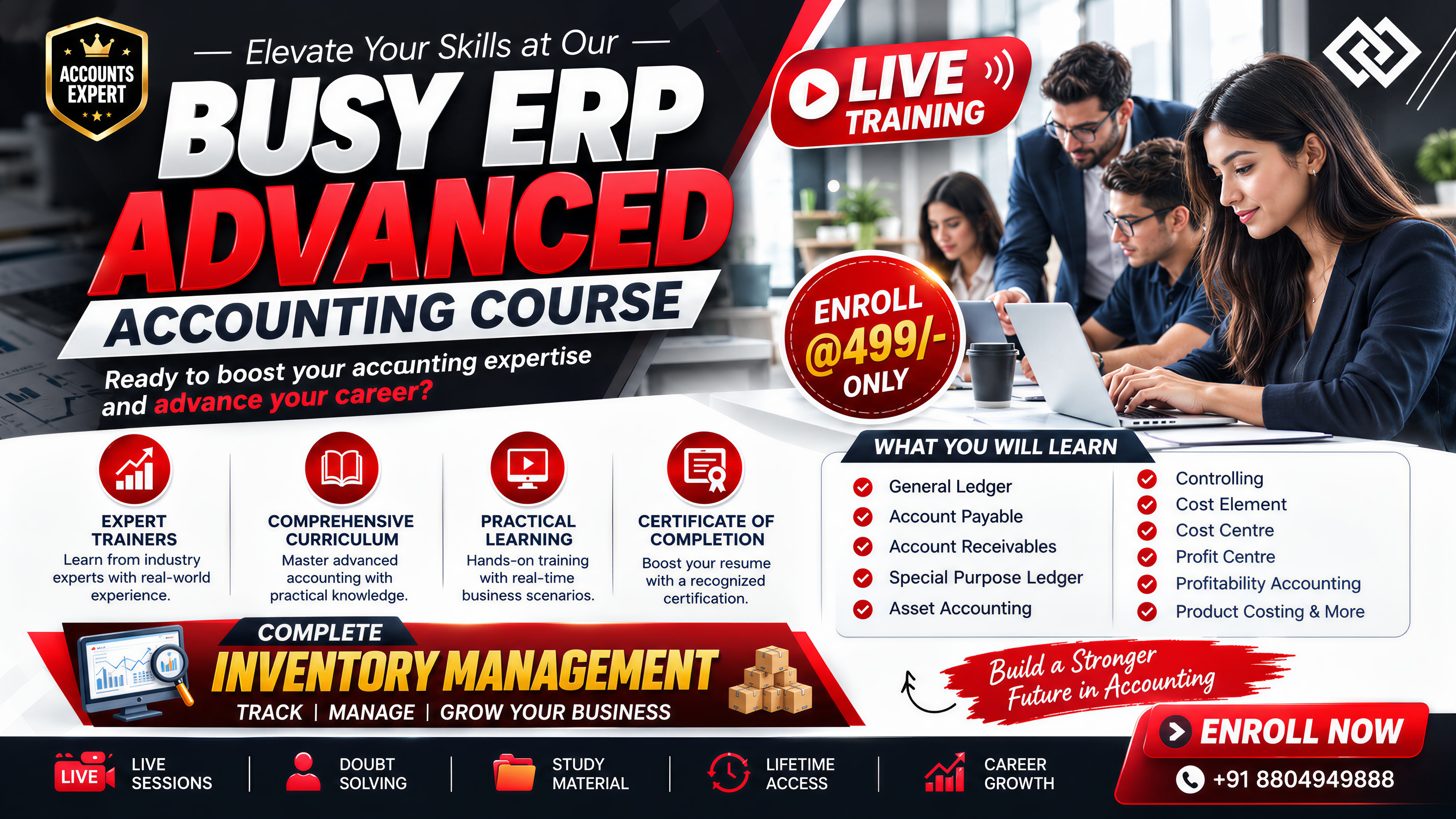 Busy Accounting Advanced Certification Course for Professionals