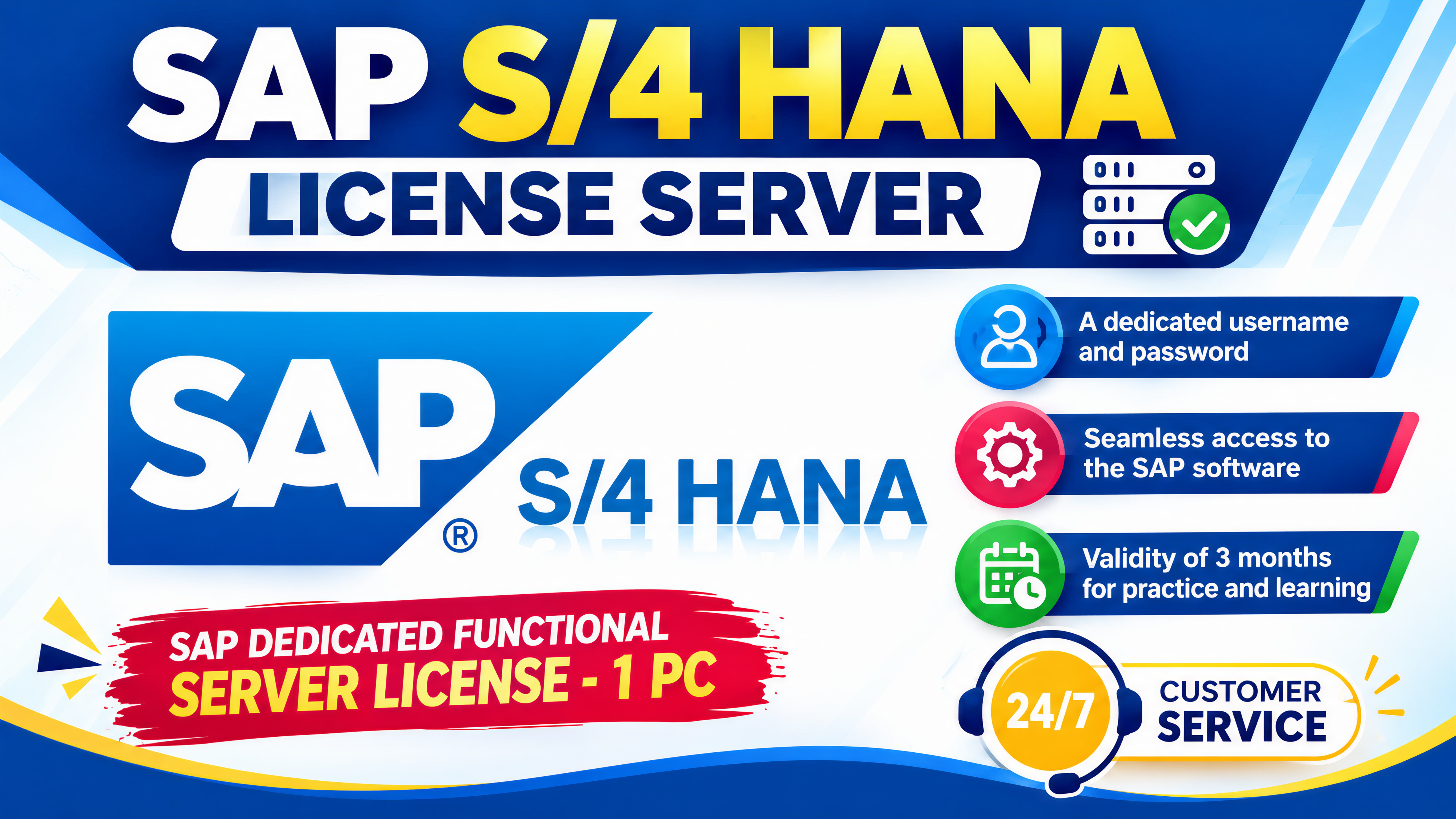 SAP S/4 HANA Dedicated SERVER LICENSE - 1 PC