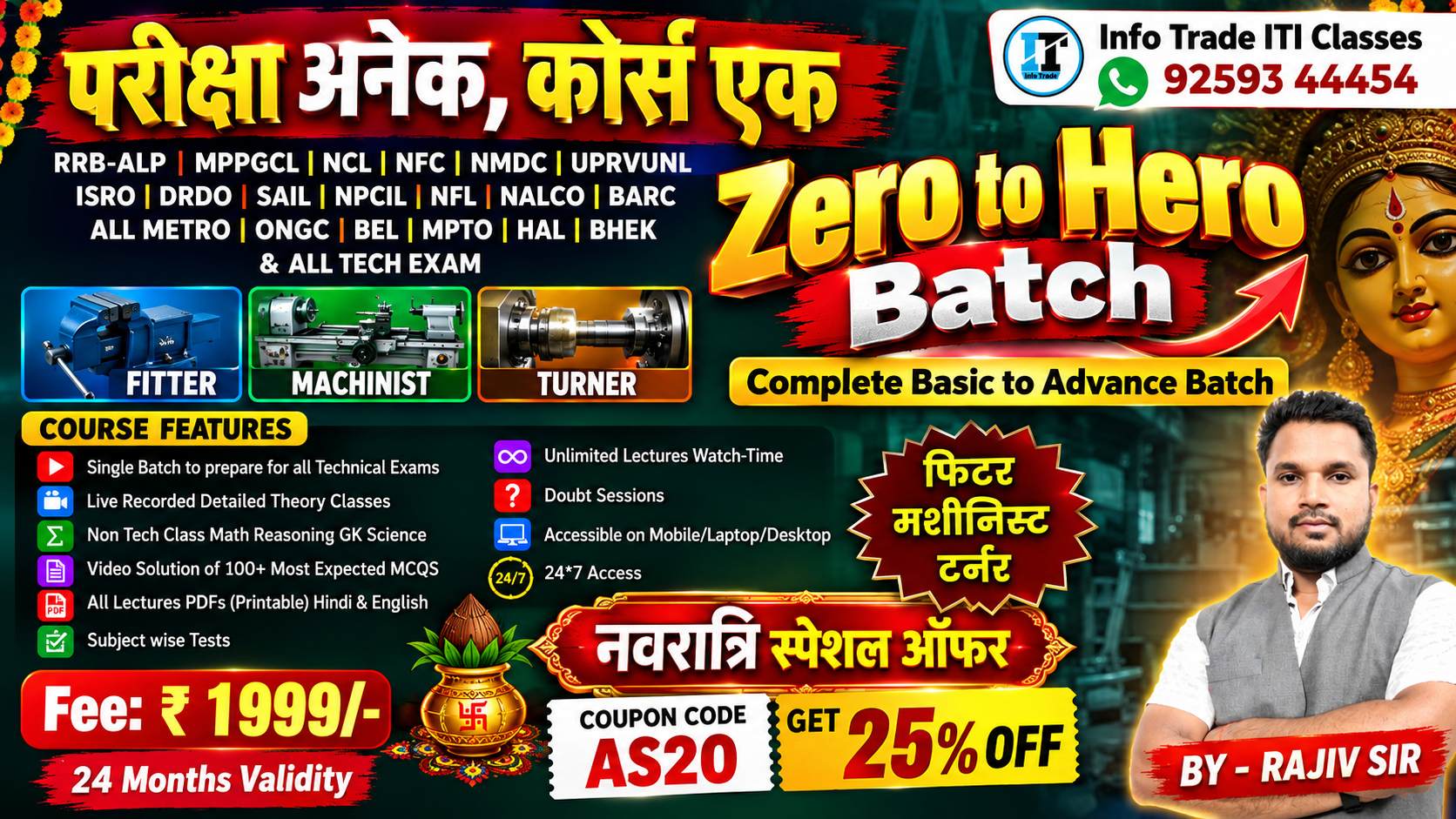 Zero to Hero Batch Complete Basic to Advance Batch  | Fitter Machinist Turner Trade