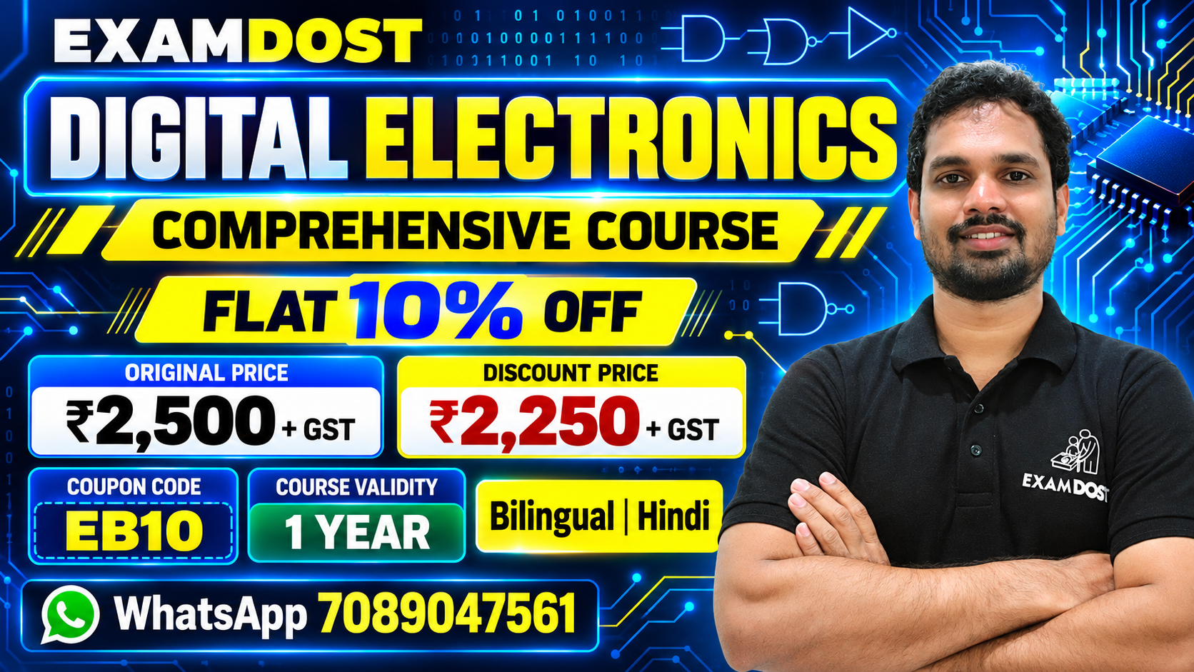 Digital Electronics Comprehensive Course - Bilingual | Hindi ( Recorded )